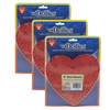 Hygloss Products Heart Doilies, Red, 6in, PK300 91064